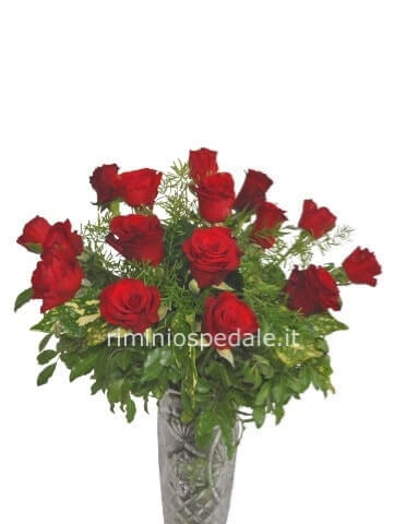 Bouquet di rose rosse piccole 7 steli